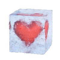 Gif animé coeur de glace